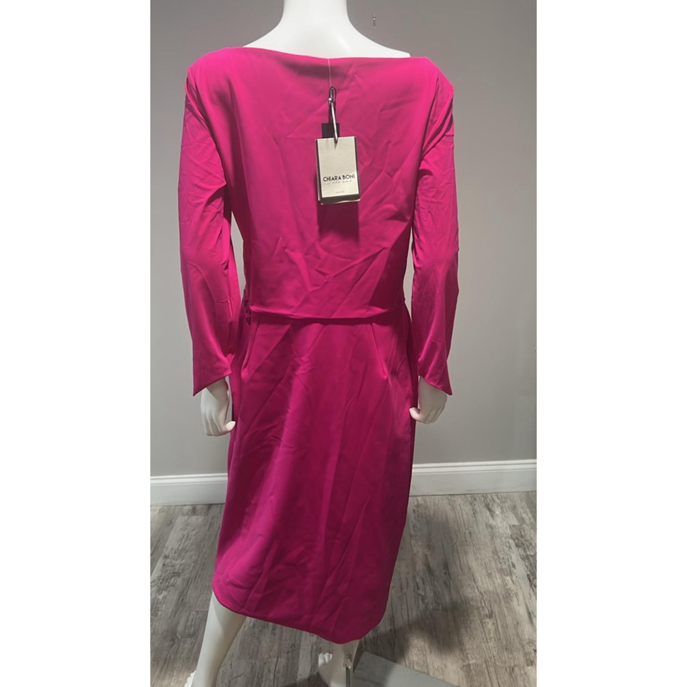 Chiara Boni La Petite Robe Pink Carera Sequin Midi Dress Size 18 - Picture 9 of 13